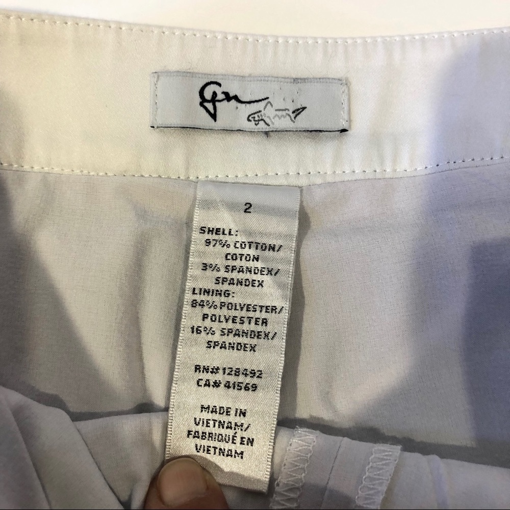 Greg Norman Navy & Teal Print Stretch Golf Skort - Picture 5 of 8